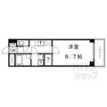 京都市上京区 下長者町通堀川西入菊屋町（丸太町駅） 1階 １Kの間取り図