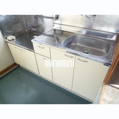 2口コンロ設置可能なキッチン