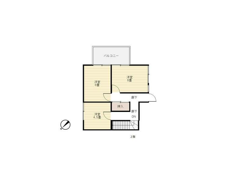 Tsuru City, Chuo 1-chome (Tsuru City Station) 2-story building 6K