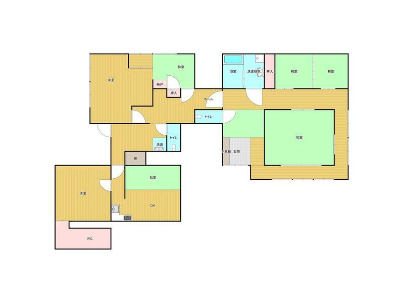 Shimonoseki City, Oku Town, Shiri Umi (Oku Station) 1-story 7DK