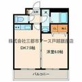 スカイセル ３０２ １DKの間取り図
