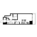 ジェノヴィア新宿中落合スカイガーデン 7階 １Kの間取り図