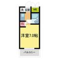 スラン７６ ２０３ ワンルームの間取り図