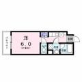 新宿区 中落合４丁目（落合南長崎駅） 4階 ワンルームの間取り図