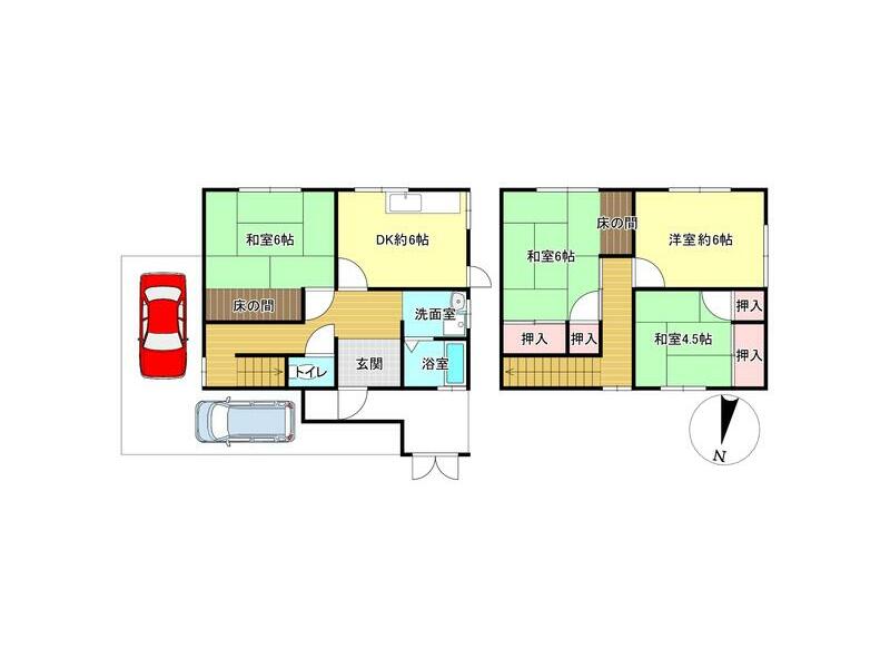 Sennan City, Shin'ya (Shin'ya Station) 2-story 4DK