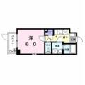 北区 田端新町２丁目（田端駅） 2階 １Kの間取り図