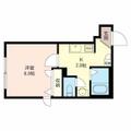 ポポラーレＣＳ ００１０２ １Kの間取り図