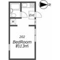 ＡＰ１５５１　スターハイム江戸川橋 2階 ワンルームの間取り図