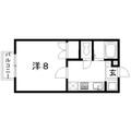 浜松市中央区 富塚町 2階 １Kの間取り図