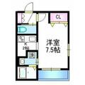 板橋区 双葉町（中板橋駅） 1階 １Kの間取り図