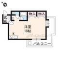 メゾン寿 ４０２ ワンルームの間取り図