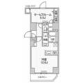 Ｓ－ＲＥＳＩＤＥＮＣＥ入谷ａｌｅｓｉａ ２０１ ワンルームの間取り図