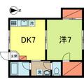サイプレスホームズ １０３ １DKの間取り図