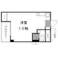 セントラルハイツ ４０１ ワンルームの間取り図