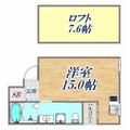 パロス山本通り 1階 １Kの間取り図