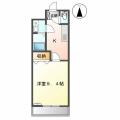 セブンタウン品野 2階 １Kの間取り図