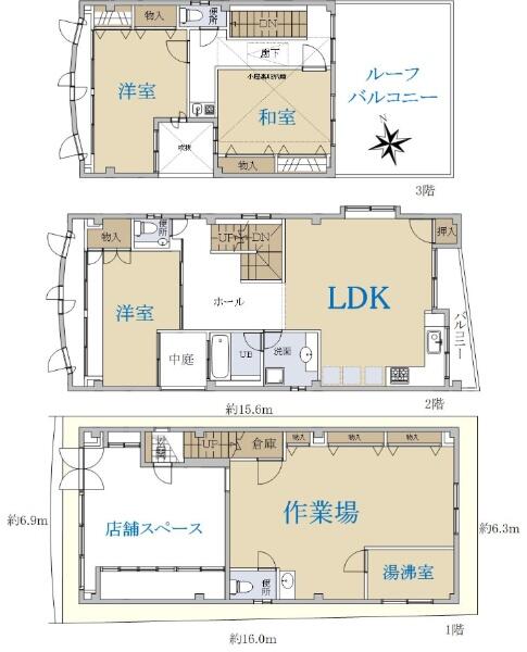 大阪市区分詳細図 西成区詳細図 市街地図 ダウンロード販売