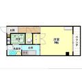 オログランデ２ 1階 １Kの間取り図