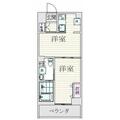 グランピア東中野 3階 １DKの間取り図