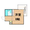 ライオンズマンション三宮磯上公園 11階 ワンルームの間取り図
