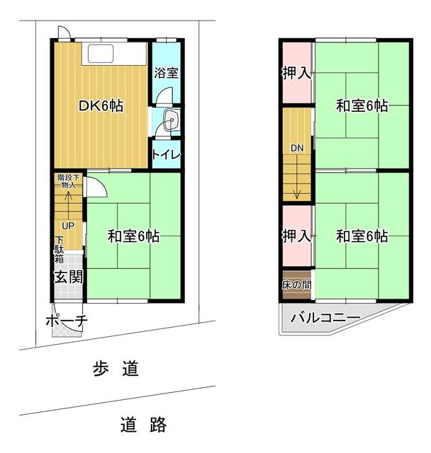 5-chome, Sumidoyata, Higashisumiyoshi-ku, Osaka City (near Yada Station) 2-story building, 3DK &mdash; photo 1
