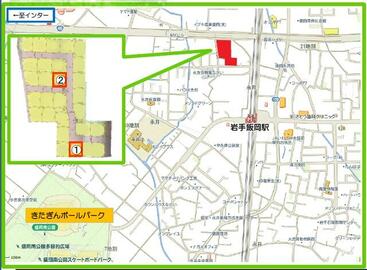 全国送料無料・イイ店 アットホーム】盛岡市 住宅用地 永井17地割（岩手飯岡駅） 地図・旅行ガイド
