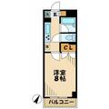 ベルファーム ３１０ １Kの間取り図