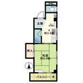サニービル ２０１ １Kの間取り図