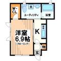 杉並区 下高井戸３丁目（西永福駅） 1階 １Kの間取り図