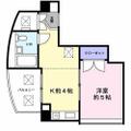 Ｔ・Ｓ白金 ０２０１ １Kの間取り図