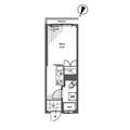 テテ雑司ヶ谷 ２０３ ワンルームの間取り図