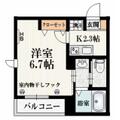 ＡＴステージ ３０５ １Kの間取り図