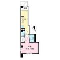 Ｌａ　Ｄｕｌｌ神楽坂 １０１ １Kの間取り図