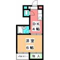 ハイツサンシャイン ２０５ １Kの間取り図