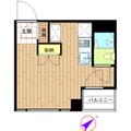 クロスロード大口 402号室 ワンルームの間取り図