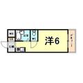 アーバンハイツテラモト ４０５ ワンルームの間取り図