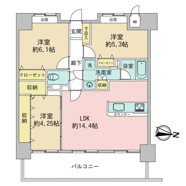 フローレンス長束ビューステージ 4階 ３ｌｄｋ 6971122003 広島市安佐南区の中古マンション アットホーム マンション購入の情報