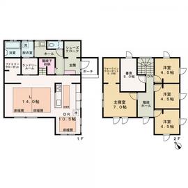 アットホーム】山本郡三種町 鵜川字大曲（森岳駅） 2階建 5LDK
