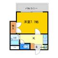 マリンハイムＴＷＩＮ　Ｗ ３－２ １Kの間取り図