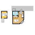 ハイツｋ＆ｋⅢ ２０７ ワンルームの間取り図