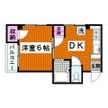 品川区 西五反田４丁目（不動前駅） 3階 １DKの間取り図