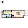 フラッティ四条大宮２ ３０６ １Kの間取り図