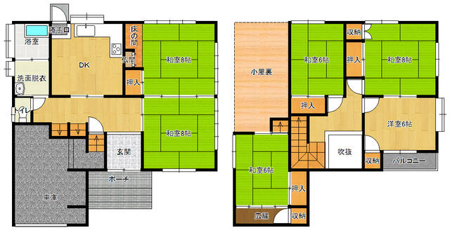 アットホーム】上越市 安江2丁目 (黒井駅 ) 2階建 6DK アットホーム】上越市 安江2丁目 (黒井駅 ) 2階建 6DK