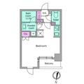レジディア九段下 １３０３ ワンルームの間取り図