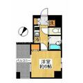 中央区 東日本橋１丁目（東日本橋駅） 12階 １Kの間取り図