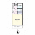 仙台市泉区 黒松２丁目（八乙女駅） 2階 １Kの間取り図