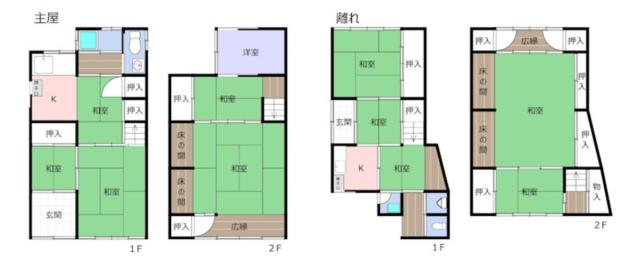 Tamashima Agasaki, Kurashiki City (near Shin-Kurashiki Station) 2-story building, 6K &mdash; photo 1