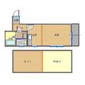 フレグランスまひろ 2階 １Kの間取り図