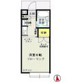 ハイツ秀峰 １０２ １Kの間取り図
