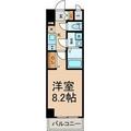 ＴＨＥ　ＲＥＳＩＤＥＮＣＥ　ＳＡＫＵＲＡＹＡＭＡ　ＷＥＳＴ 3階 １Kの間取り図